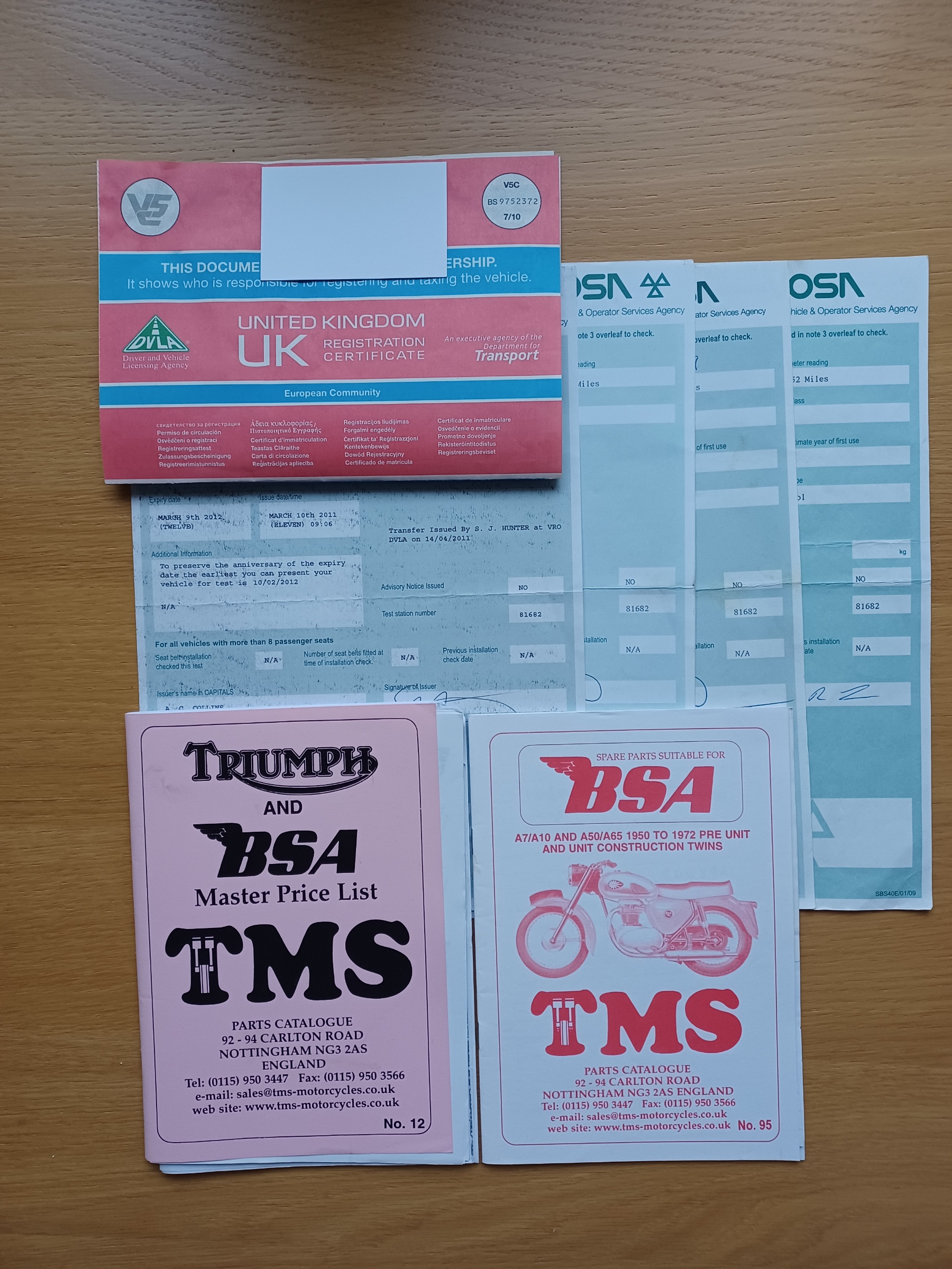 BSA A10 650cc CAFE RACER STYLE WITH V5C & OLD MOT CERTIFICATES - Image 10