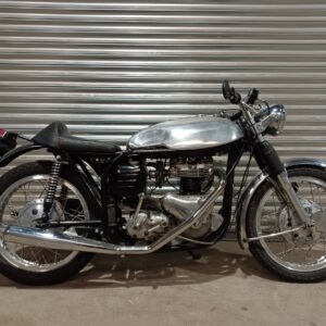 TRITON 650cc CAFE RACER WITH NORTON WIDELINE FEATHERBED FRAME & TRIUMPH T110 ENGINE